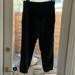 Athleta Black Linen Joggers Sz 8
